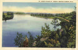 St. Joseph River Benton Harbor, MI Postcard Postcard