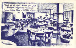 Hotel Olds Coffee Shop Lansing, MI Postcard Postcard