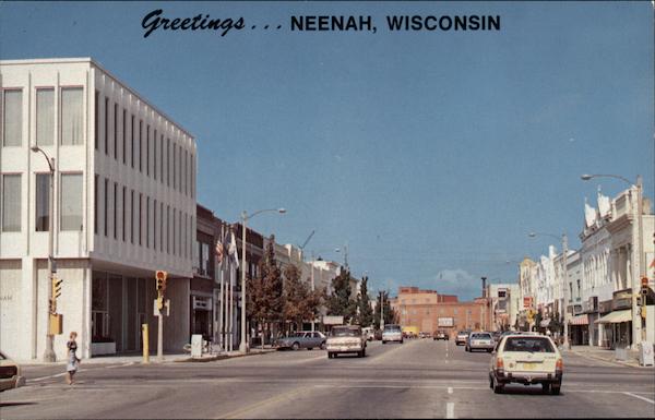 Street Scene Neenah Wisconsin