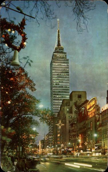 Sunset on Juarez Avenue Mexico City