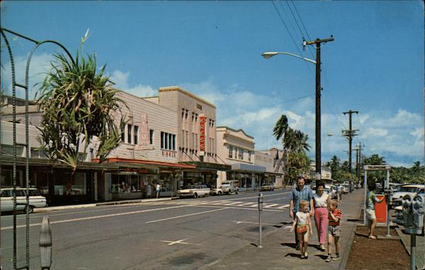 View of Main Street Hilo Hawaii