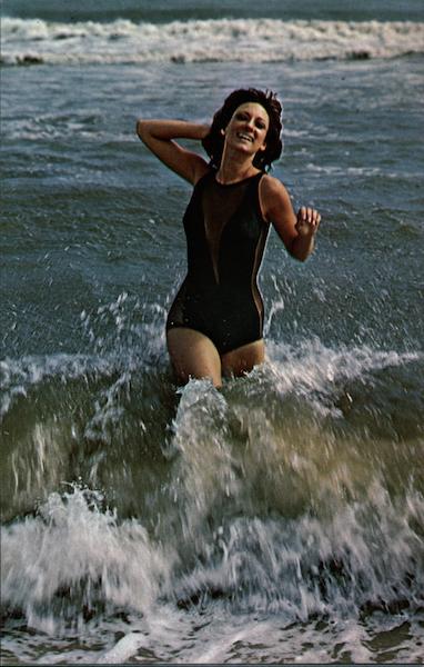 Woman in Black Bathing Suit Swimsuits & Pinup