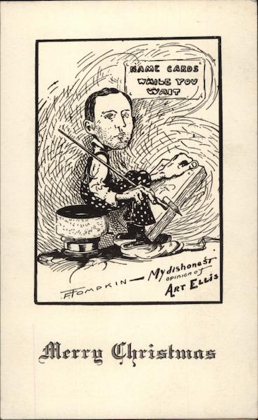 Merry Christmas F. Tompkin Art