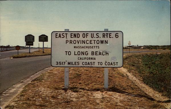 East End of US Rte. 6 Provincetown Massachusetts John C. Schram
