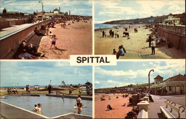 Various Beach Scenes Spittal England