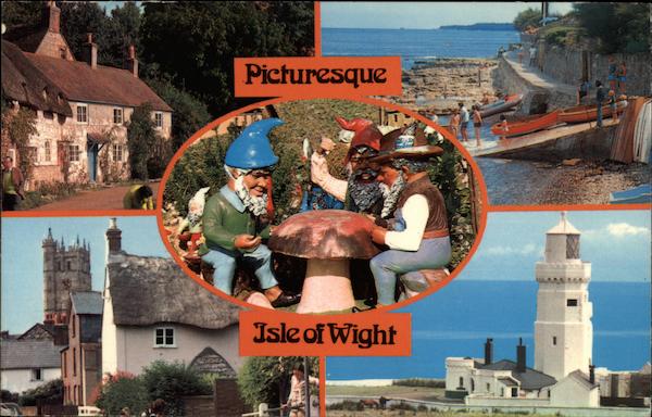Various Views Isle of Wight England