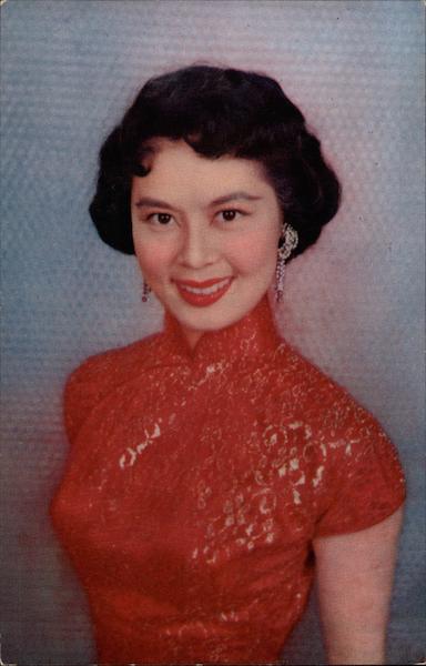 Chinese Woman Wearing a Cheongsam Asian