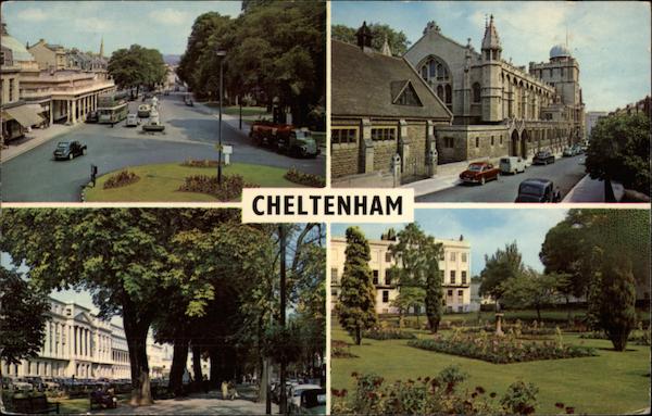 Various Views of Town Cheltenham England Gloucestershire