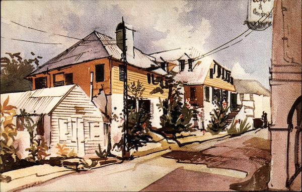 Greetings - Street Scene St. Croix Virgin Islands Caribbean Islands