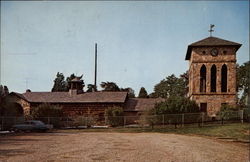 Entrance Building and Clock Tower, Chinqua Penn Plantation Postcard