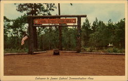 Entrance to James Gabriel Demonstration Area, Special Warfare Centerg Postcard