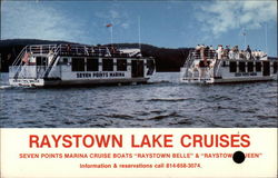 Raystown Lake Cruises Entriken, PA Postcard Postcard