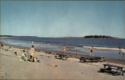 View From the Main Part of Beach Popham Beach, ME Postcard 
