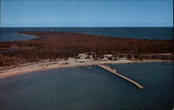 Harbor Lodge and the Light House in the Distance Postcard