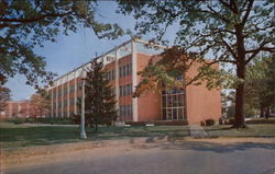 Minges Science Building, Lenoir Rhyne College Postcard