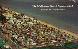 Hollywood Beach Trailer Park Florida Postcard Postcard