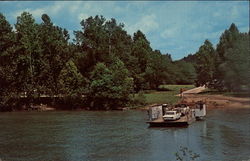 Powder Mill Ferry on Current River in the Mo. Ozarks Postcard