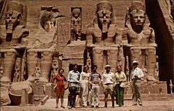 Merry Christmas at the Temple of Abu-Simbel Postcard
