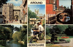 Various Views of Berkshire England Postcard Postcard