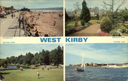 Various Views West Kirby, England Postcard Postcard