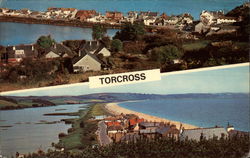 Sea and Lakeside Views of Torcross Postcard