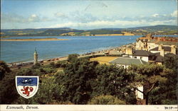 View over Town and Bay Postcard