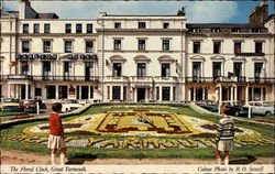 The Floral Clock Great Yarmouth, England Norfolk Postcard Postcard