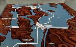 St. Lawrence Seaway and Power Project, Cornwall, ON Postcard