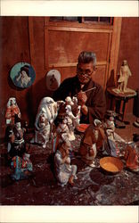 Skilled Artisan Making Famous Hakata Dolls Postcard