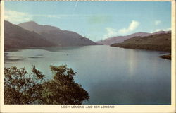 Loch Lomond and Ben Lomond in Scotland Postcard