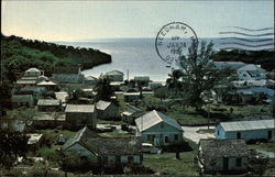 View of Town and Bay Gregory Town, Bahamas Caribbean Islands Postcard Postcard