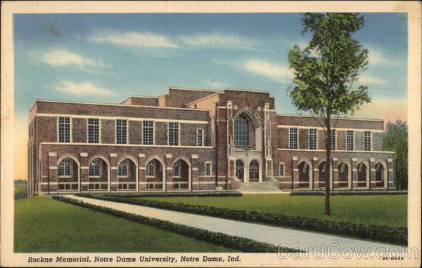 Rockne Memorial, Notre Dame University Indiana