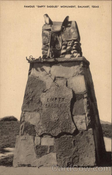 Empty Saddles Monument Dalhart Texas
