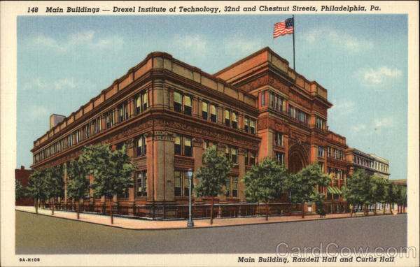 Main Buildings - Drexel Institute of Technology, 32nd and Chestnut Streets Philadelphia Pennsylvania