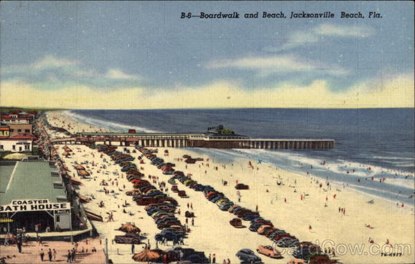 Boardwalk and Beach Jacksonville Beach Florida