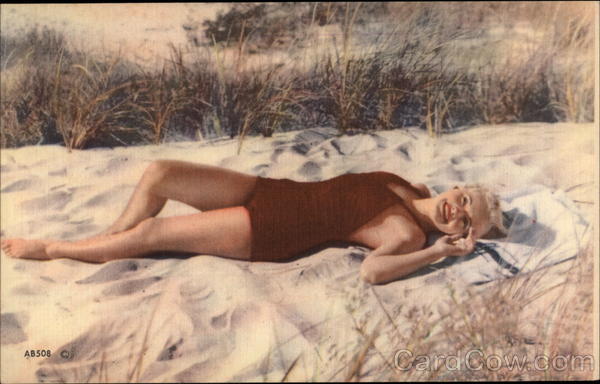 Bathing Beauty in the Sand Swimsuits & Pinup