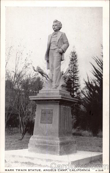 Mark Twain Statue Angels Camp California