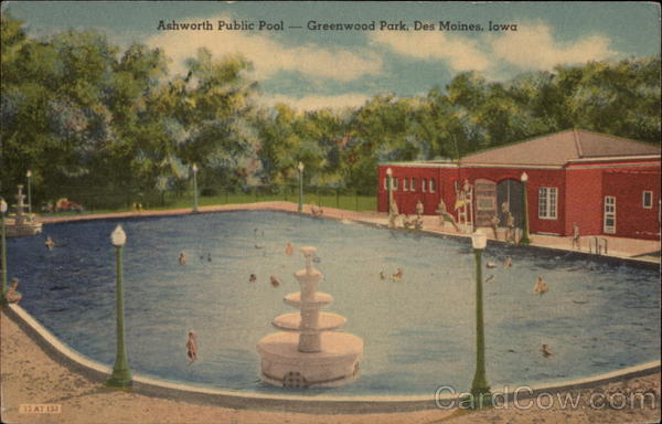Ashworth Public Pool, Greenwood Park Des Moines Iowa