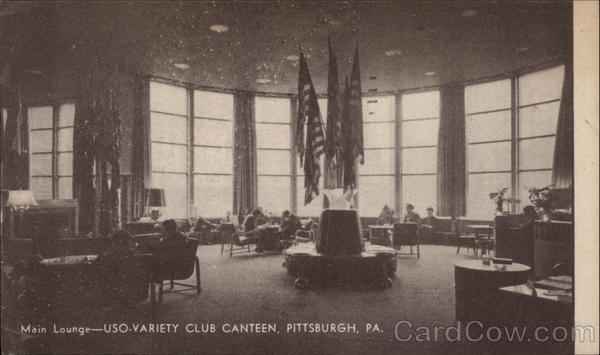Main Lounge of USO-Variety Club Canteen Pittsburgh Pennsylvania