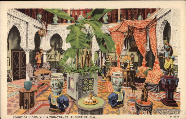 Court of the Lions, Villa Zorayda St. Augustine Florida