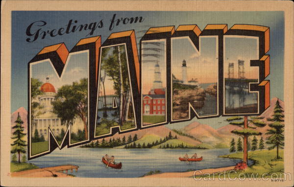 Greetings from Maine Large Letter