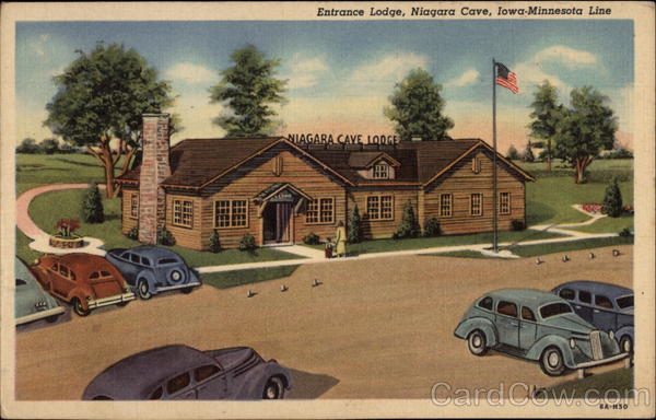 Entrance Lodge, Niagara Cave, Iowa-Minnesota Line Harmony
