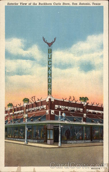 Exterior View of the Buckhorn Curio Store San Antonio Texas