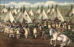 Diorama at State Museum Postcard