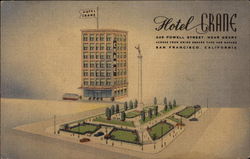 Hotel Crane, 245 Powell Street, Near Geary Postcard