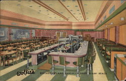 Wolfie's Restaurant and Sandwich Shop Miami Beach, FL Postcard Postcard