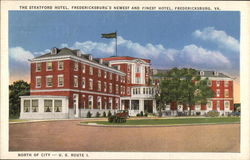 The Stratford Hotel, North of City - U. S. Route 1 Fredericksburg, VA Postcard Postcard