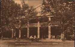 Mary Francis Hall, Hardin Simmons University Abilene, TX Postcard Postcard