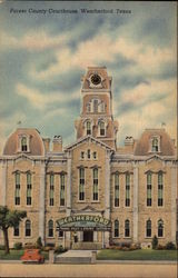 Parker County Courthouse Weatherford, TX Postcard Postcard