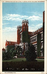 Administration Building, Florida State College for Women Tallahassee, FL Postcard Postcard